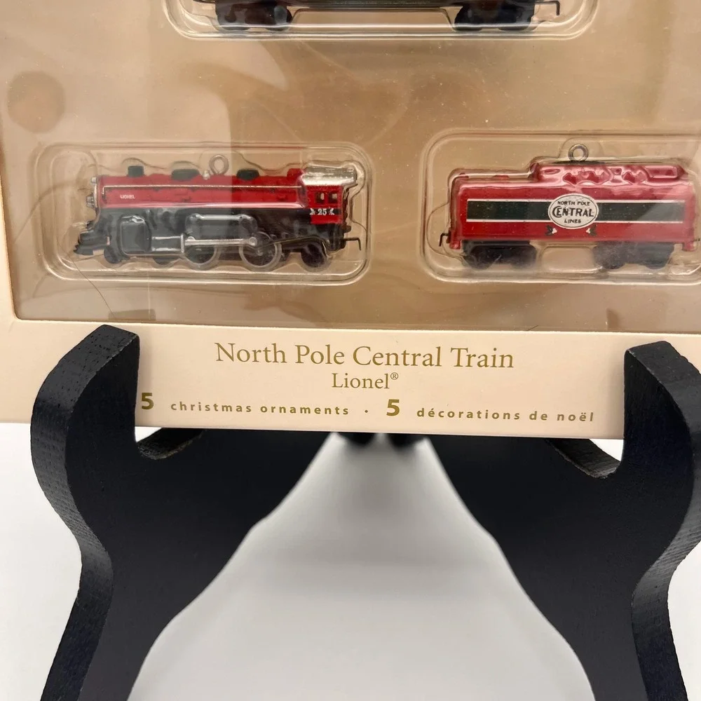 Hallmark Keepsake 2007 North Pole Central Train Lionel Ornaments Set of 5 Mini